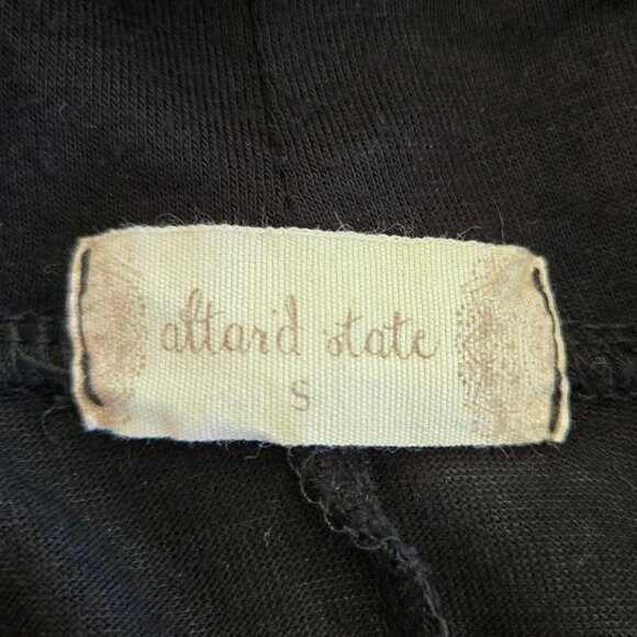 Altar'd State Black Long Sleeve Cowl Neck Tunic Top Asymmetrical Hem Small - Picture 5 of 5